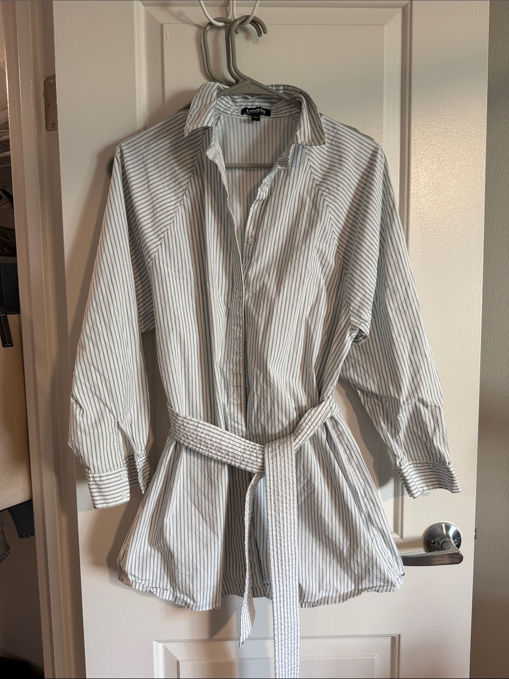 Womens button down long sleeve dress